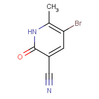 84725-13-3 5-bromo-6-methyl-2-oxo-1H-pyridine-3-carbonitrile chemical structure