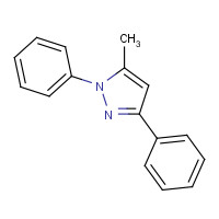 7188-89-8 5-methyl-1,3-diphenylpyrazole chemical structure