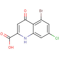 123157-70-0 5-bromo-7-chloro-4-oxo-1H-quinoline-2-carboxylic acid chemical structure
