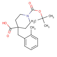 177990-35-1 4-[(2-methylphenyl)methyl]-1-[(2-methylpropan-2-yl)oxycarbonyl]piperidine-4-carboxylic acid chemical structure