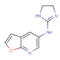 1421359-65-0 N-(4,5-dihydro-1H-imidazol-2-yl)furo[2,3-b]pyridin-5-amine chemical structure