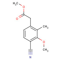 1374358-35-6 methyl 2-(4-cyano-3-methoxy-2-methylphenyl)acetate chemical structure