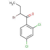 78967-81-4 2-bromo-1-(2,4-dichlorophenyl)butan-1-one chemical structure