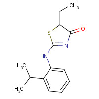 862483-73-6 5-ethyl-2-(2-propan-2-ylanilino)-1,3-thiazol-4-one chemical structure