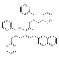 792959-43-4 2,6-bis[[bis(pyridin-2-ylmethyl)amino]methyl]-4-naphthalen-2-ylphenol chemical structure