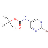 1314390-34-5 tert-butyl N-(2-bromopyrimidin-5-yl)carbamate chemical structure