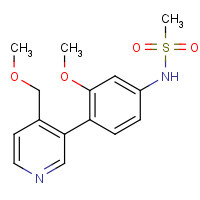 1357094-46-2 N-[3-methoxy-4-[4-(methoxymethyl)pyridin-3-yl]phenyl]methanesulfonamide chemical structure