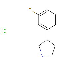 943843-61-6 3-(3-fluorophenyl)pyrrolidine;hydrochloride chemical structure