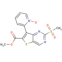 1462950-27-1 methyl 2-methylsulfonyl-7-(1-oxidopyridin-1-ium-2-yl)thieno[3,2-d]pyrimidine-6-carboxylate chemical structure