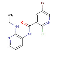 380378-90-5 5-bromo-2-chloro-N-[2-(ethylamino)pyridin-3-yl]pyridine-3-carboxamide chemical structure
