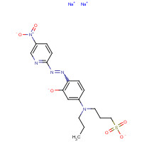 115408-94-1 disodium;3-[4-[(5-nitropyridin-2-yl)diazenyl]-3-oxido-N-propylanilino]propane-1-sulfonate chemical structure