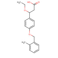 1202575-36-7 3-ethoxy-3-[4-[(2-methylphenyl)methoxy]phenyl]propanoic acid chemical structure