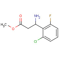 1038338-45-2 methyl 3-amino-3-(2-chloro-6-fluorophenyl)propanoate chemical structure