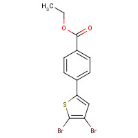 222840-93-9 ethyl 4-(4,5-dibromothiophen-2-yl)benzoate chemical structure