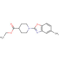 1193386-56-9 ethyl 1-(5-methyl-1,3-benzoxazol-2-yl)piperidine-4-carboxylate chemical structure