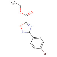 951626-15-6 ethyl 3-(4-bromophenyl)-1,2,4-oxadiazole-5-carboxylate chemical structure