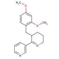 156223-05-1 3-[5-[(2,4-dimethoxyphenyl)methyl]-2,3,4,5-tetrahydropyridin-6-yl]pyridine chemical structure