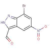 1000343-53-2 7-bromo-5-nitro-2H-indazole-3-carbaldehyde chemical structure