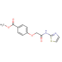 174665-51-1 methyl 4-[2-oxo-2-(1,3-thiazol-2-ylamino)ethoxy]benzoate chemical structure