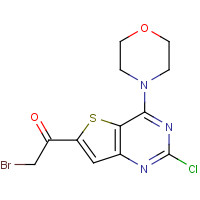 1038918-34-1 2-bromo-1-(2-chloro-4-morpholin-4-ylthieno[3,2-d]pyrimidin-6-yl)ethanone chemical structure