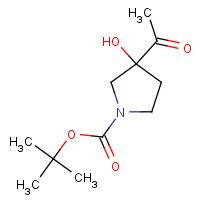 1246650-71-4 tert-butyl 3-acetyl-3-hydroxypyrrolidine-1-carboxylate chemical structure