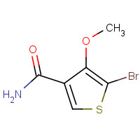 175201-53-3 5-bromo-4-methoxythiophene-3-carboxamide chemical structure