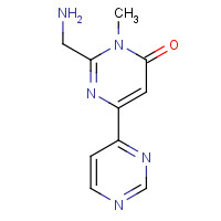 1083006-42-1 2-(aminomethyl)-3-methyl-6-pyrimidin-4-ylpyrimidin-4-one chemical structure
