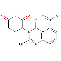 1015474-86-8 3-(2-methyl-5-nitro-4-oxoquinazolin-3-yl)piperidine-2,6-dione chemical structure