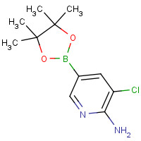 1032758-99-8 3-chloro-5-(4,4,5,5-tetramethyl-1,3,2-dioxaborolan-2-yl)pyridin-2-amine chemical structure