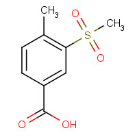 51522-22-6 4-methyl-3-methylsulfonylbenzoic acid chemical structure
