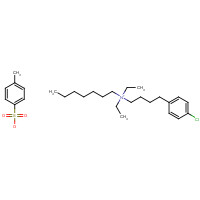 92953-10-1 4-(4-chlorophenyl)butyl-diethyl-heptylazanium;4-methylbenzenesulfonate chemical structure