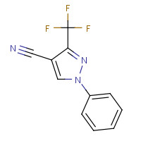 1185292-65-2 1-phenyl-3-(trifluoromethyl)pyrazole-4-carbonitrile chemical structure