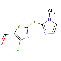 914348-72-4 4-chloro-2-(1-methylimidazol-2-yl)sulfanyl-1,3-thiazole-5-carbaldehyde chemical structure