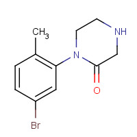 1146412-39-6 1-(5-bromo-2-methylphenyl)piperazin-2-one chemical structure