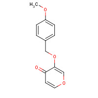 1333331-84-2 3-[(4-methoxyphenyl)methoxy]pyran-4-one chemical structure