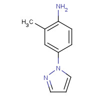 727993-37-5 2-methyl-4-pyrazol-1-ylaniline chemical structure