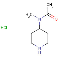 550370-51-9 N-methyl-N-piperidin-4-ylacetamide;hydrochloride chemical structure