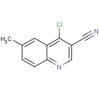 1016818-79-3 4-chloro-6-methylquinoline-3-carbonitrile chemical structure