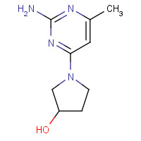 723511-20-4 1-(2-amino-6-methylpyrimidin-4-yl)pyrrolidin-3-ol chemical structure