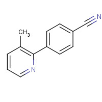 885955-81-7 4-(3-methylpyridin-2-yl)benzonitrile chemical structure