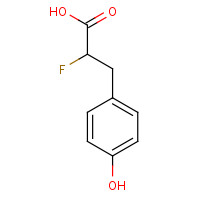 53786-98-4 2-fluoro-3-(4-hydroxyphenyl)propanoic acid chemical structure