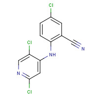 1224888-05-4 5-chloro-2-[(2,5-dichloropyridin-4-yl)amino]benzonitrile chemical structure