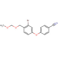 906673-50-5 4-[3-bromo-4-(methoxymethoxymethyl)phenoxy]benzonitrile chemical structure