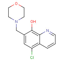 5596-37-2 5-chloro-7-(morpholin-4-ylmethyl)quinolin-8-ol chemical structure