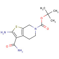 1001020-08-1 tert-butyl 2-amino-3-carbamoyl-5,7-dihydro-4H-thieno[2,3-c]pyridine-6-carboxylate chemical structure