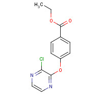 1223880-70-3 ethyl 4-(3-chloropyrazin-2-yl)oxybenzoate chemical structure