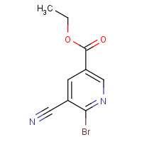 70416-50-1 ethyl 6-bromo-5-cyanopyridine-3-carboxylate chemical structure