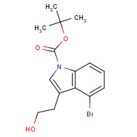 898746-58-2 tert-butyl 4-bromo-3-(2-hydroxyethyl)indole-1-carboxylate chemical structure