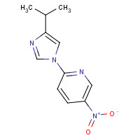 1393125-85-3 5-nitro-2-(4-propan-2-ylimidazol-1-yl)pyridine chemical structure