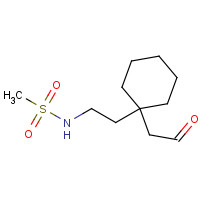 1224107-97-4 N-[2-[1-(2-oxoethyl)cyclohexyl]ethyl]methanesulfonamide chemical structure